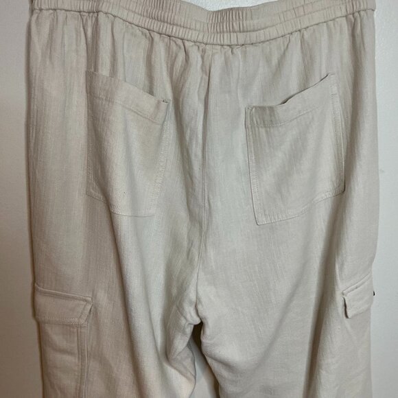J Crew Jogger Cargo Linen Pants Size 14 - Picture 7 of 8